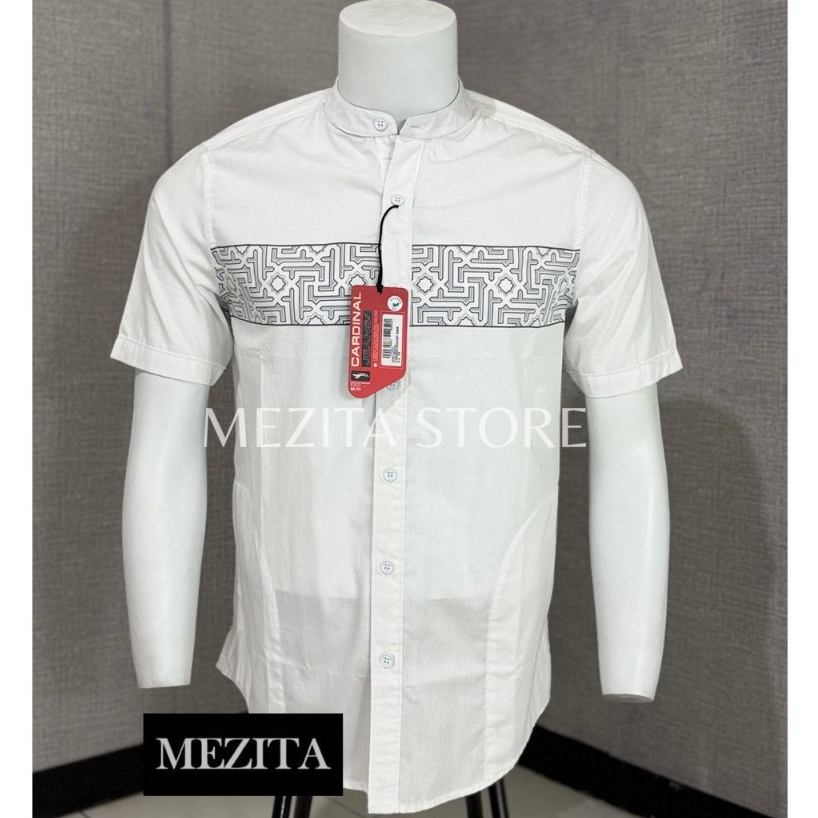 Kemeja Koko Slimfit Pria Cardinal J3082 Putih