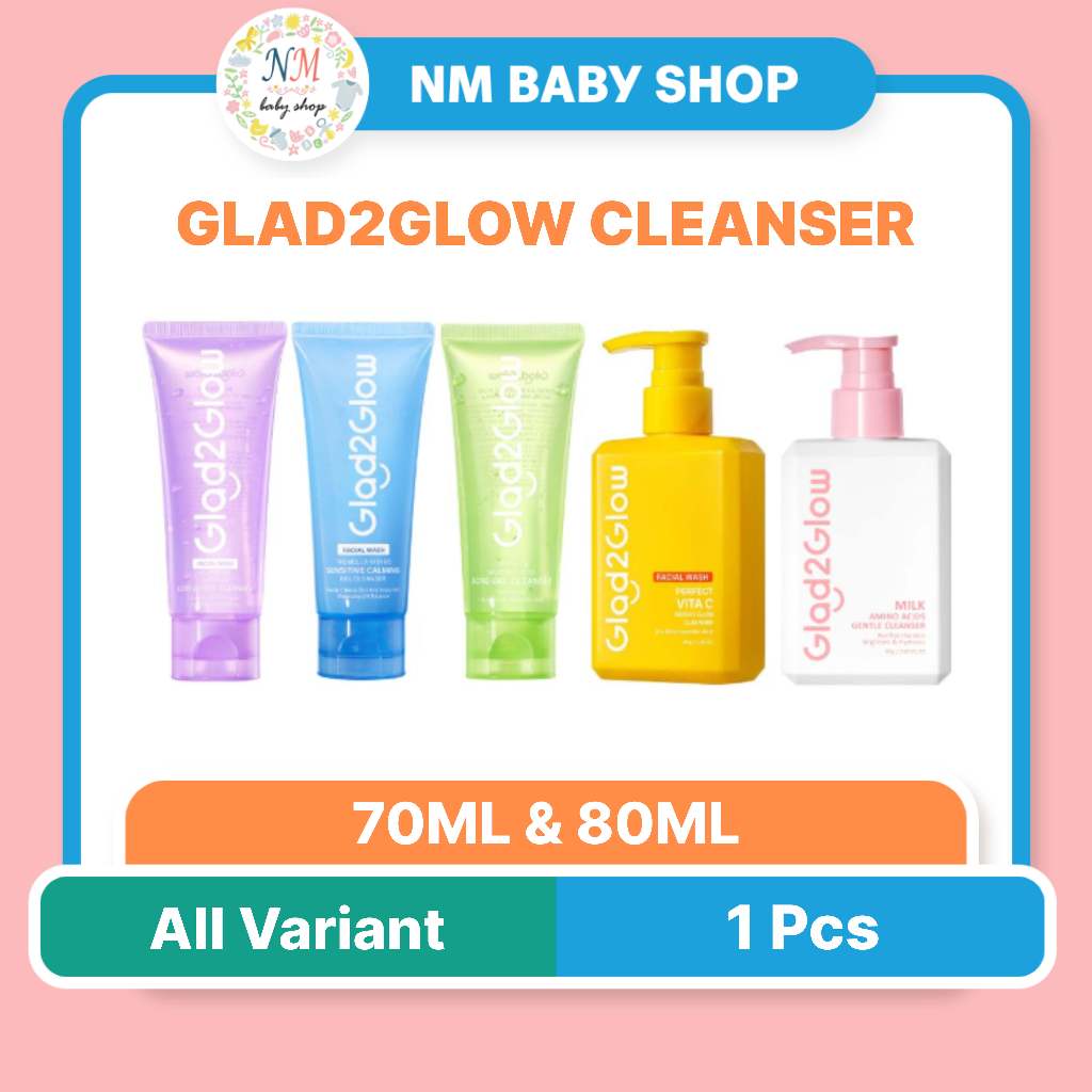 GLAD2GLOW BLUEBERRY GEL CLEANSER / MILK AMINO GENTLE CLEANSER PRLA NM