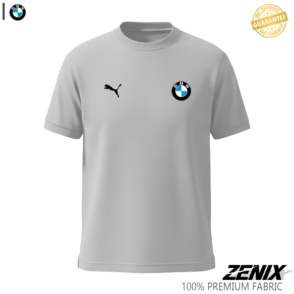 Tshirt Baju Kaos Pria BMW Motorsport Puma Classic Terbaru Premium Cotton Multi Warna