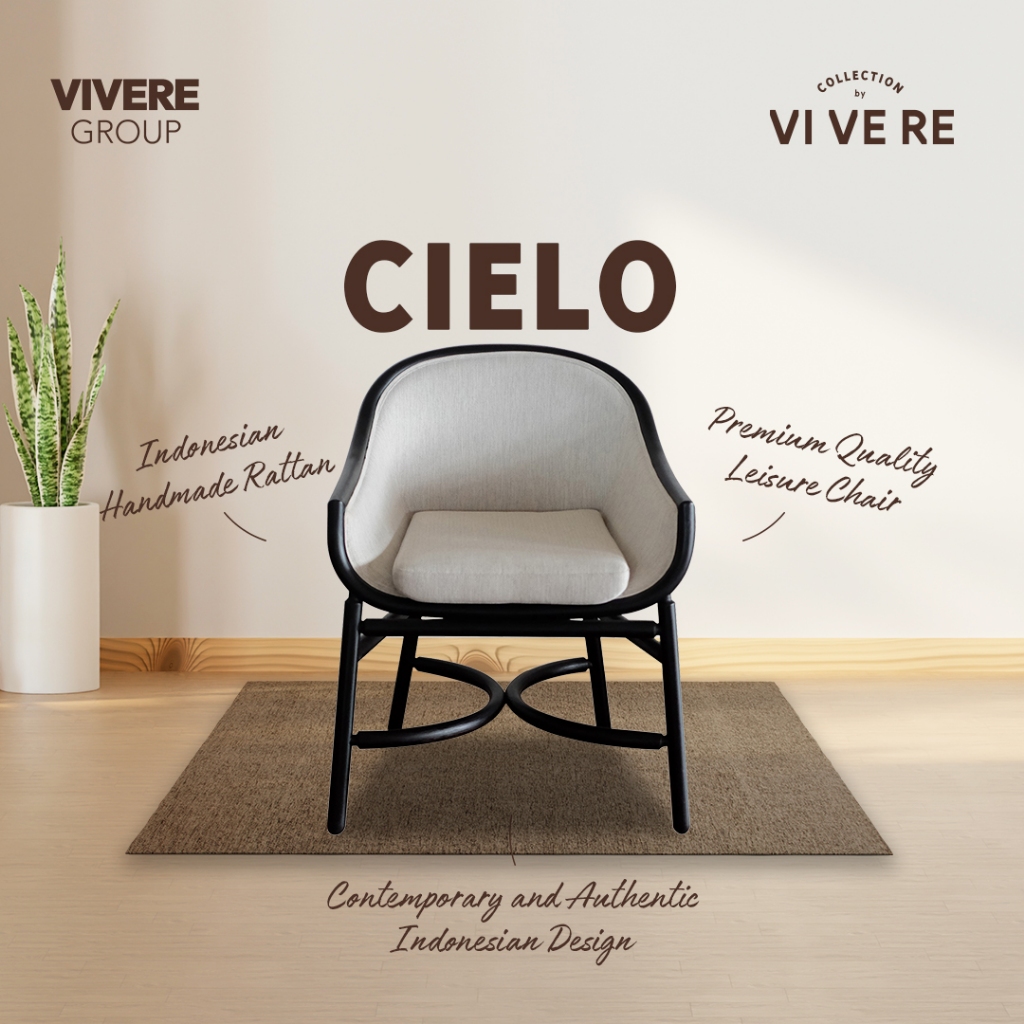 VIVERE Cielo Armchair - Dining Chair - Kursi Makan