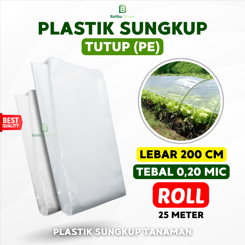 Plastik Sungkup Tutup PE 1 Roll 0,20 x 200 Cm | Sungkup Tanaman