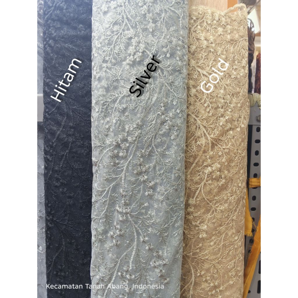 Tile Bordir / Tile Bordir Meteran / Tile kebaya