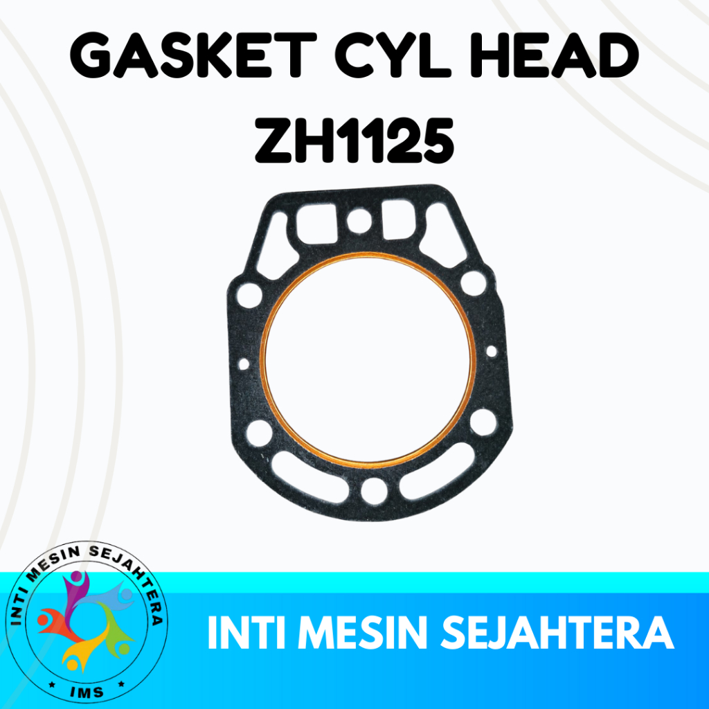 Gasket Head ZH1125 Paking Deksel Mesin Diesel Jiangdong / Packing Kop Cylinder Head ZH 1125
