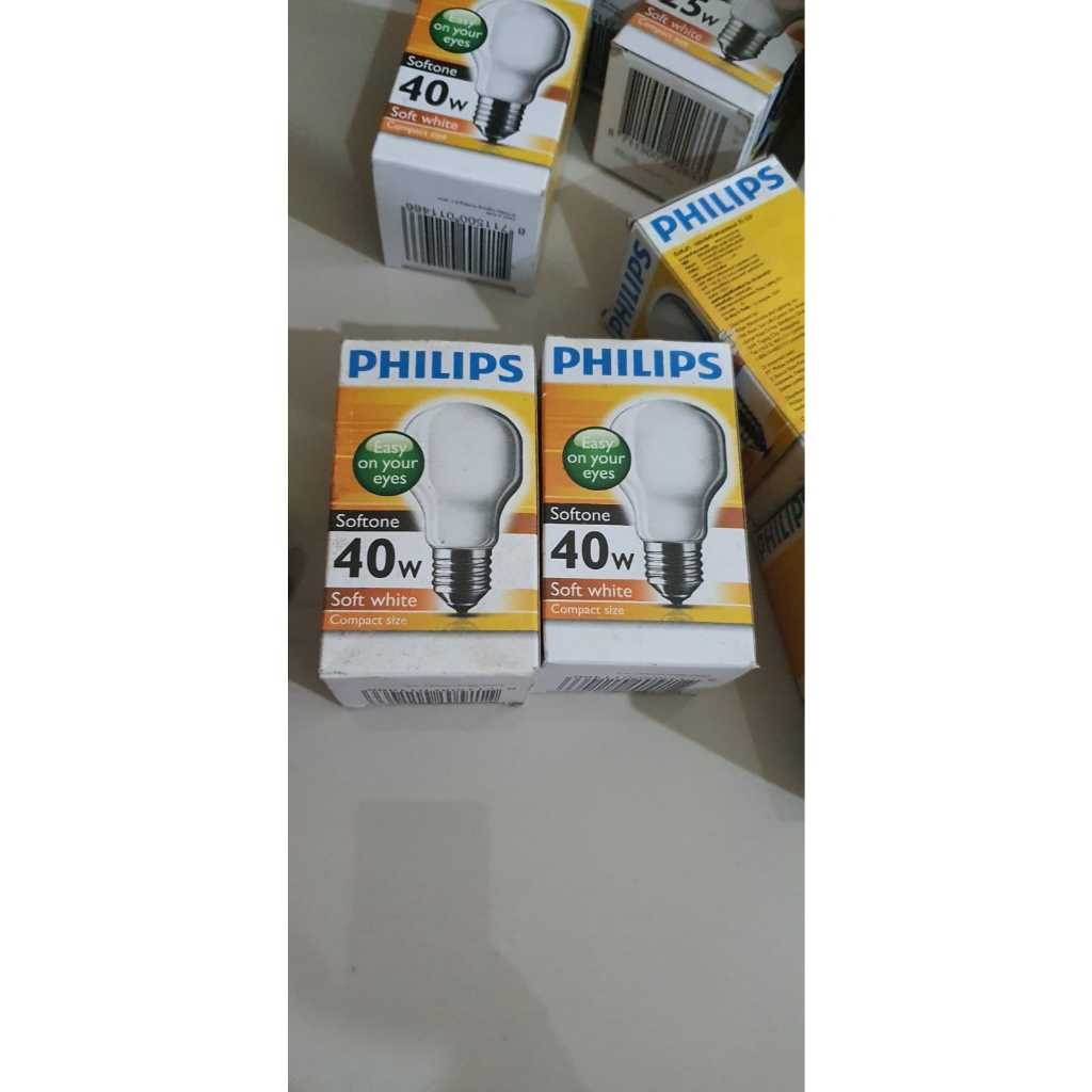 LAMPU PHILIPS SOFTONE 40 WATT BOHLAM PHILIPS SOFTONE 40 WATT CAHAYA KUNING