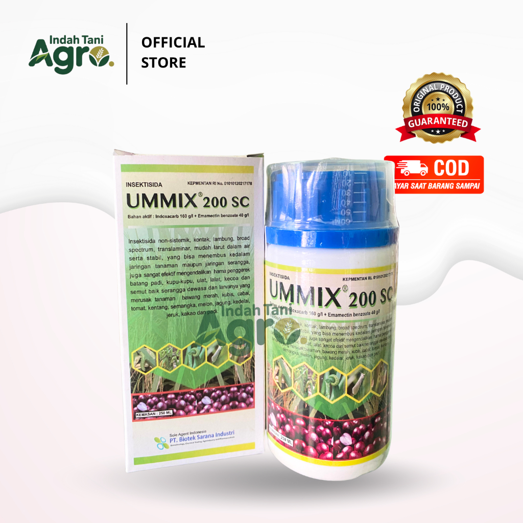 UMMIX 250ml Insektisida Obat Uler Brambang Indoxacarb Emamectin Benzoat