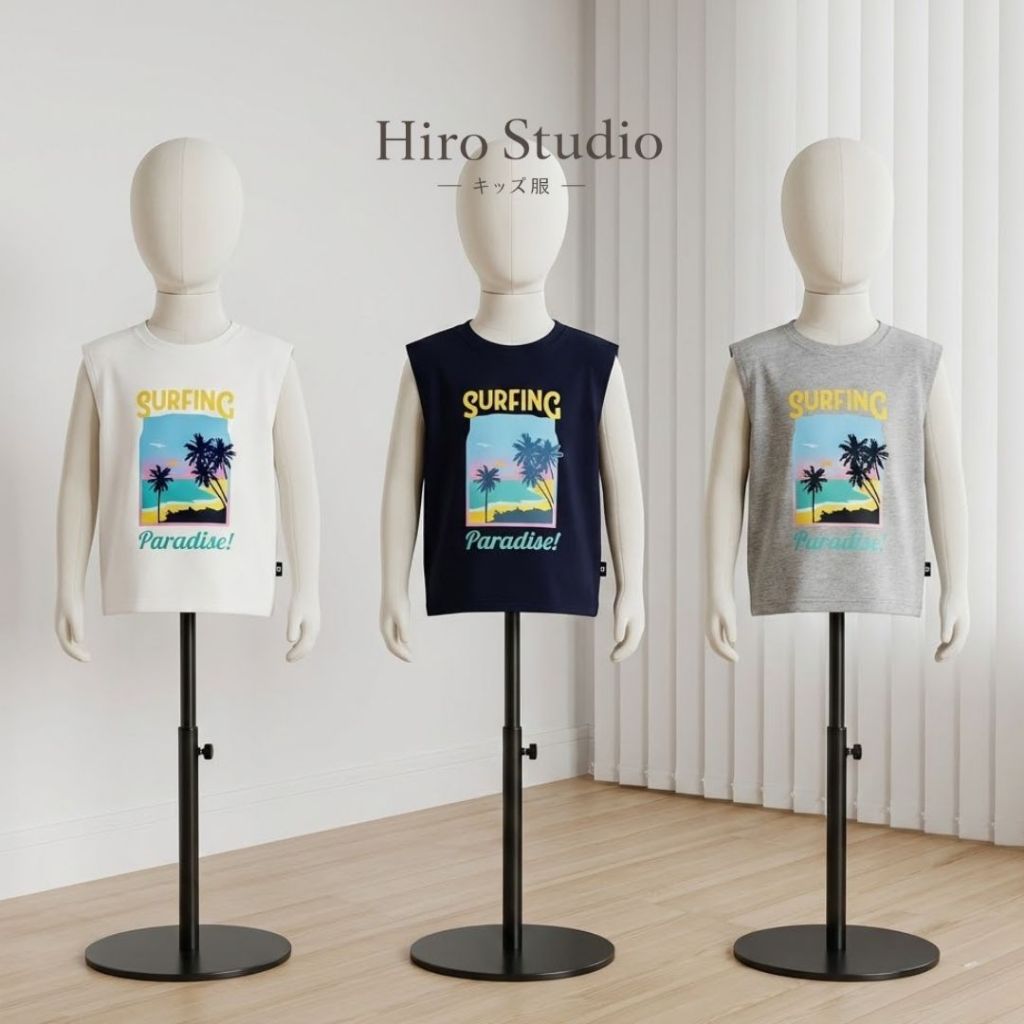 hirostudio - TANK TOP Anak - Kaos Lekbong Premium Laki Laki Perempuan Unisex - SUMMER TANK TOP - Ata