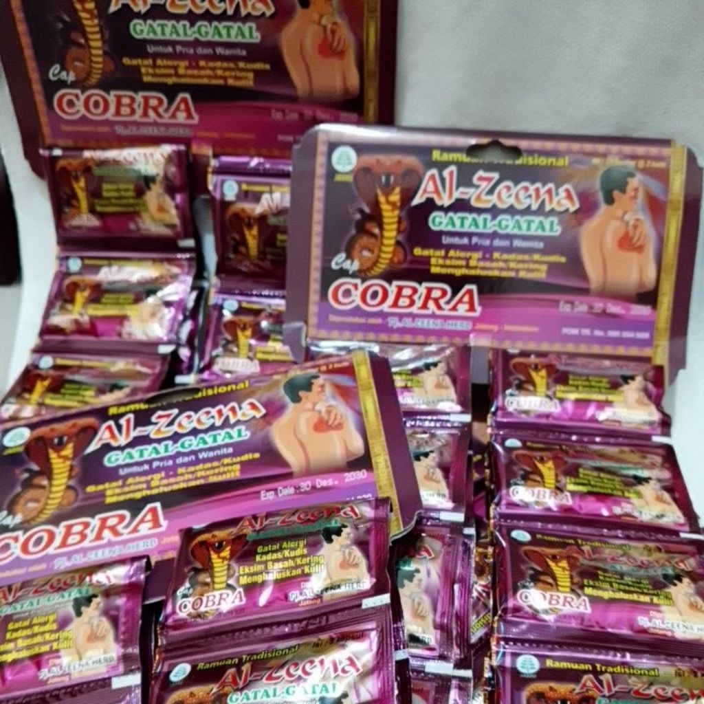 alzeena gatal-gatal cap cobra