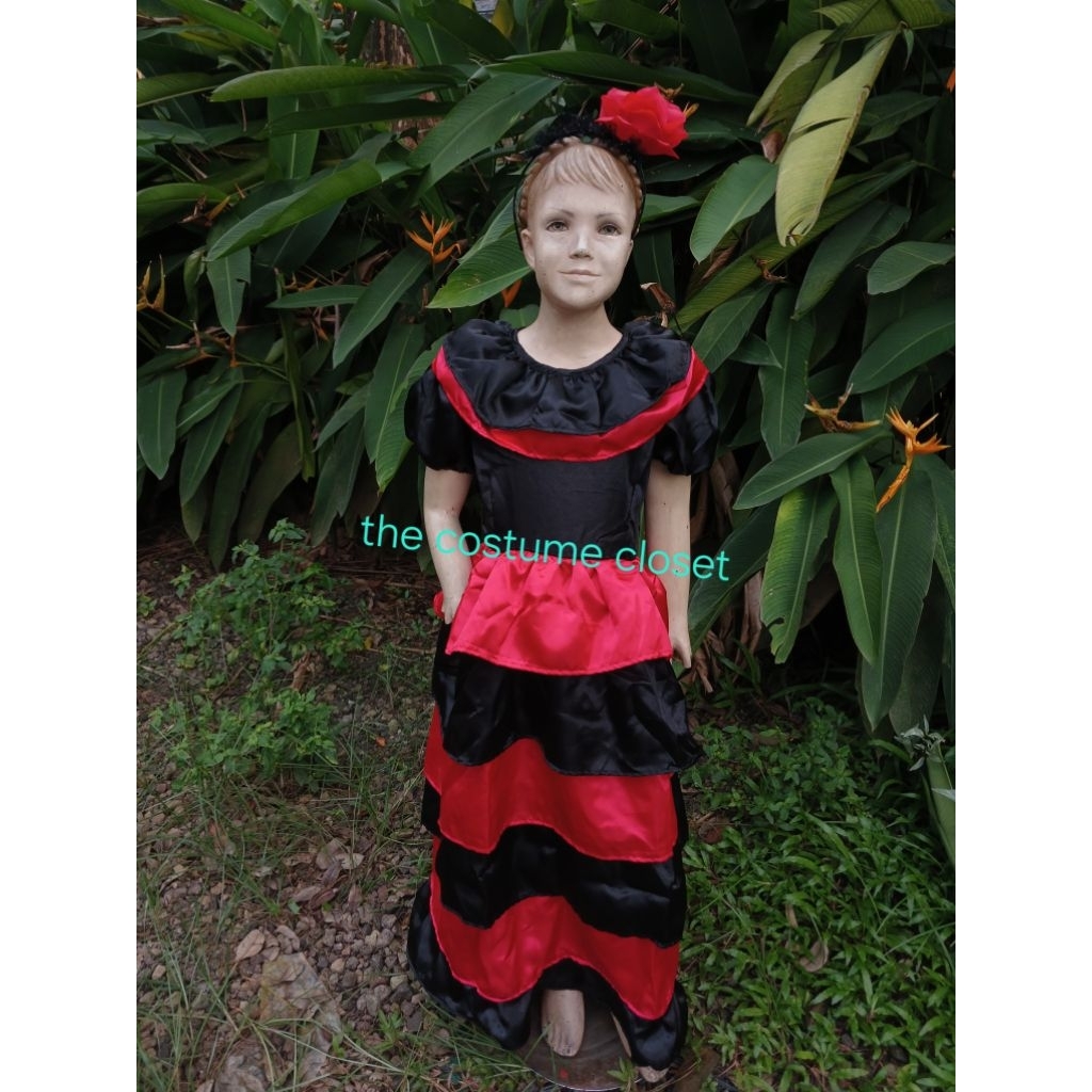 spanish girl costume (kostum negara spanyol perempuan)