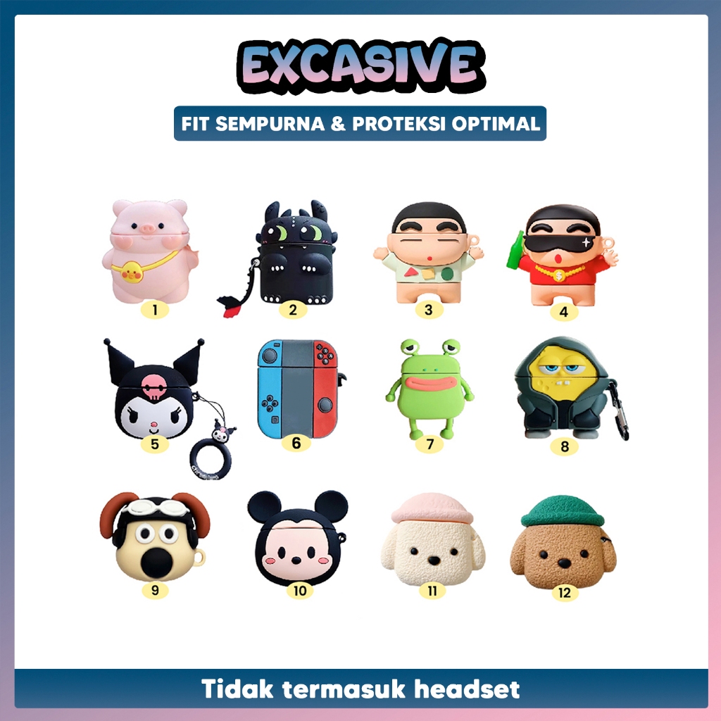 [LP] Case Lenovo LP40 / LP40 Pro / LP40 S Thinkplus Wireless Bluetooth Earphone Cartoon Cute