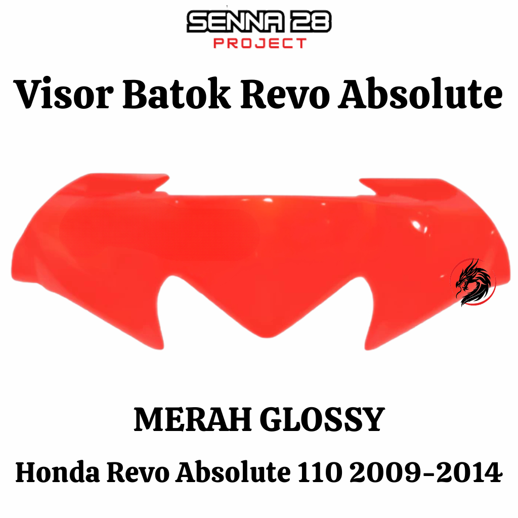 Visor Revo Absolute Batok Atas Revo Absolute 110 th 2009-2014 Merah Glossy