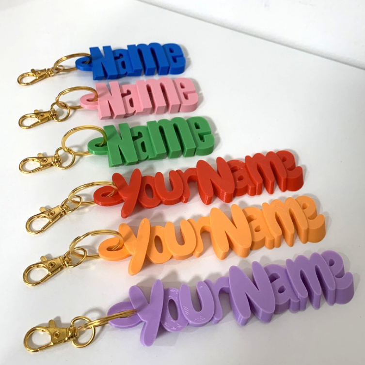 Gantungan Kunci 3D Custom nama 3d Gantungan kunci Soevenir dan gift