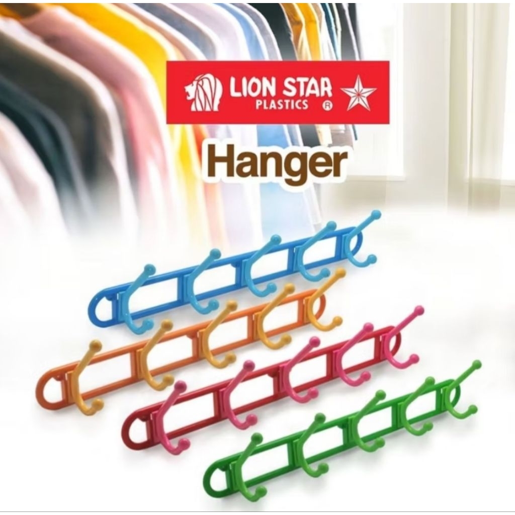 Kapstok/Kastok (Hanger Baju) Plastik Lion Star