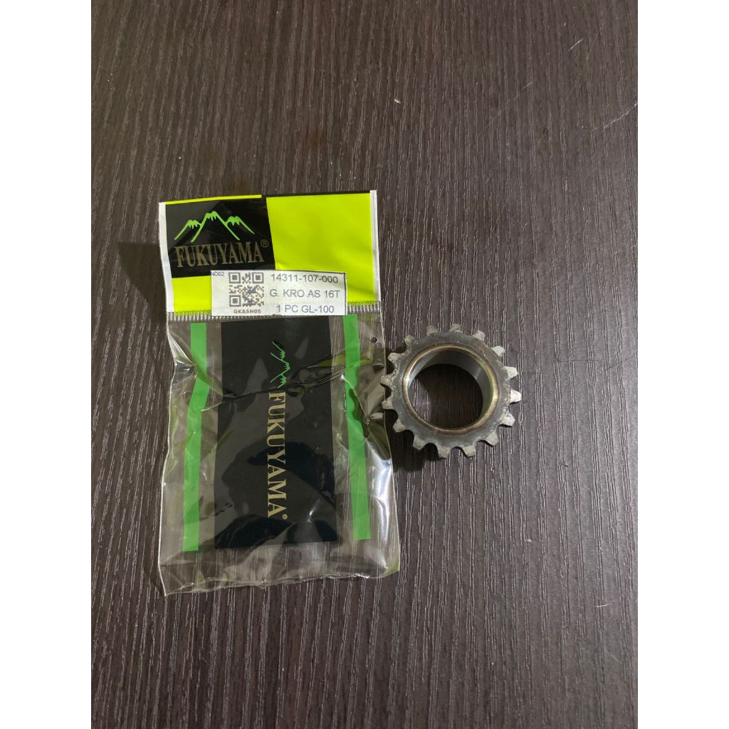 Gigi Sentrik Sintrik Bawah GL100 Gigi Timing Bawah GL 100 16T Merk Fukuyama