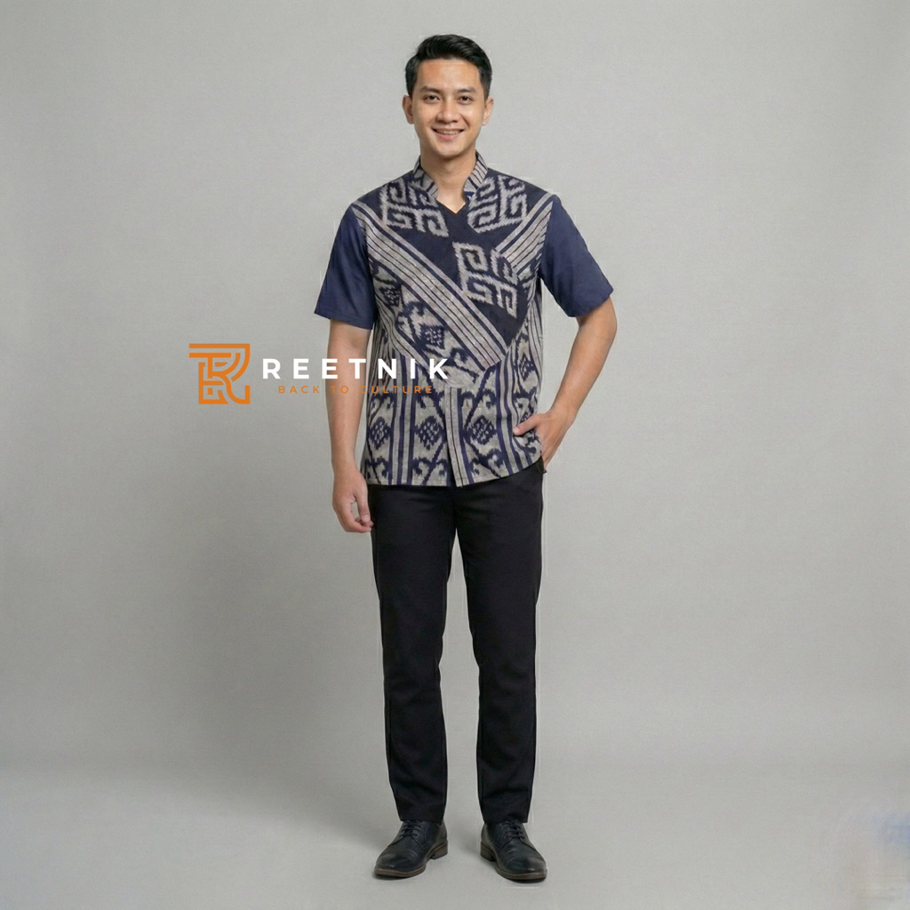 Kemeja Tenun NTT FLORES KEMEJA KOKO KEMEJA MUSLIM