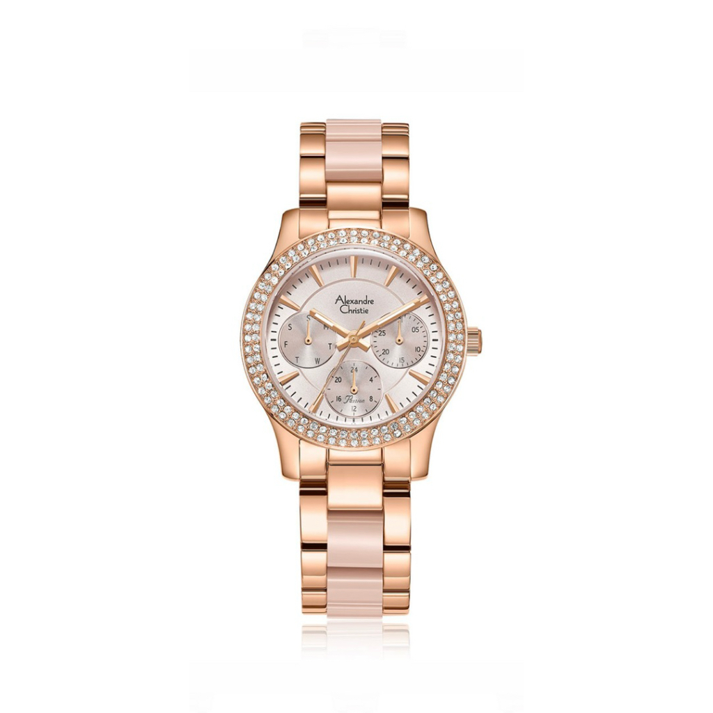 jan tangan wanita stainlees steal, Alexandre Christie AC 2932 BF