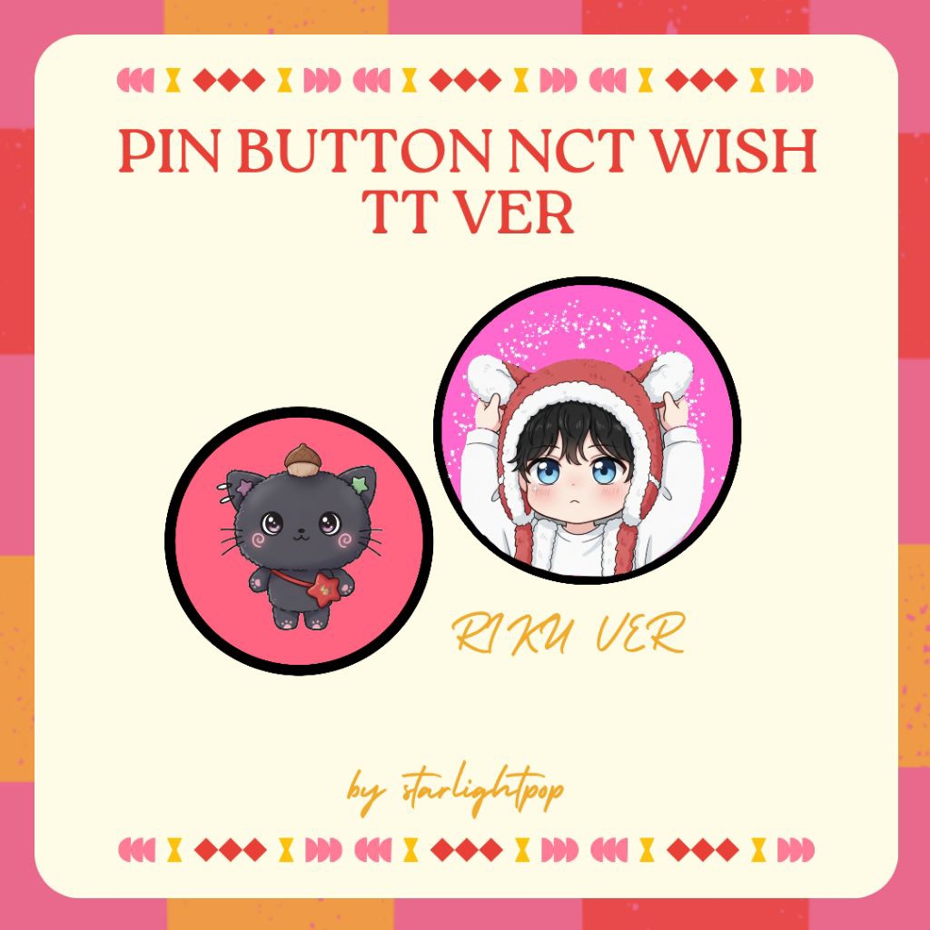 PIN BUTTON NCT WISH