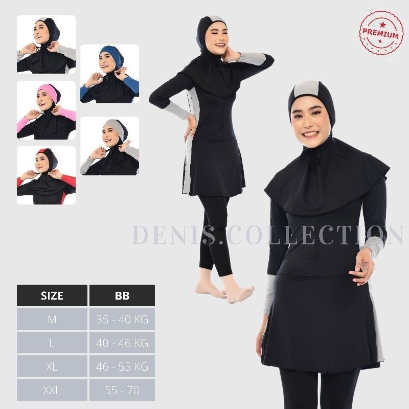 Baju Renang Muslimah Dewasa Baju Renang Perempuan Remaja Baju Renang Wanita Muslim Swimsuit