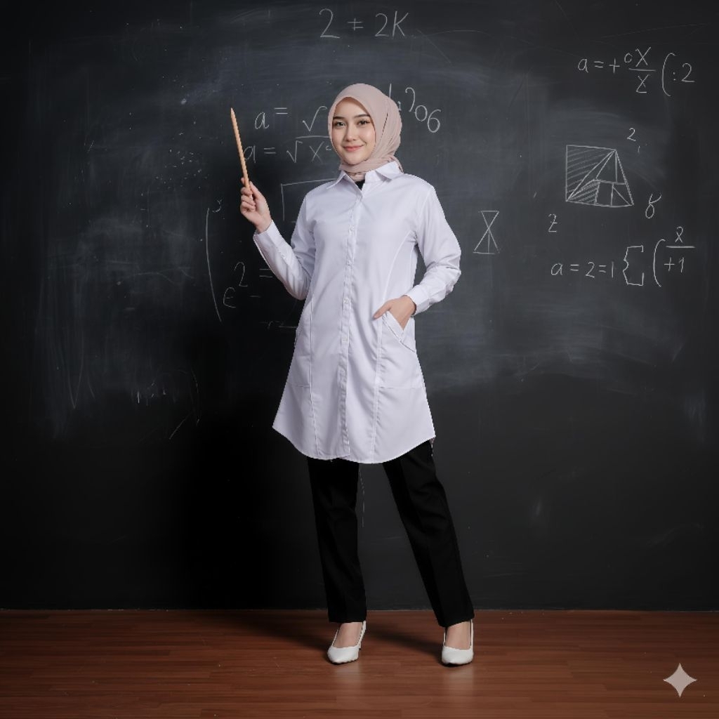 Baju Putih wanita Guru PNS  Seragam guru seragam Pns