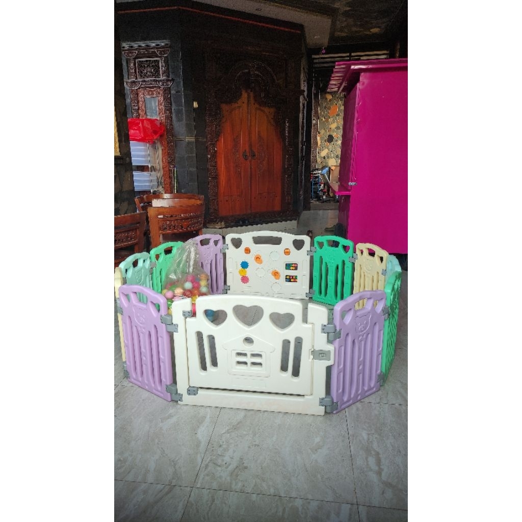 FREE BOLA COBY HAUS FENCE 10+2 PAGAR BAYI PLAYPEN PENGAMAN BAYI NOT LITTLE TIKES ELC EDUPLAY LUMBA D