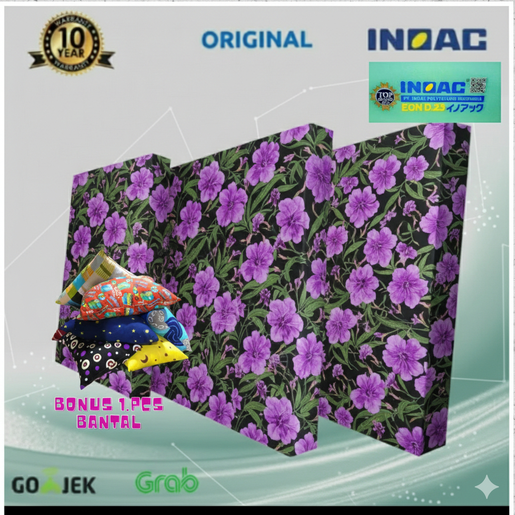 Inoac Kasur Busa Murah D23 Ukuran 200 X 160 X 20 CM Garansi 10 Tahun  kasur inoac ukuran no 2