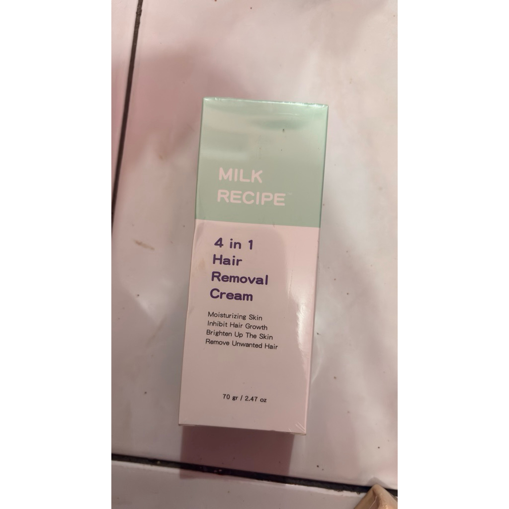 milk recipe hair removal cream