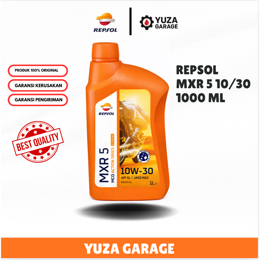 Repsol MXR 5 10/30 1 liter Perlindungan Maksimal Mesin