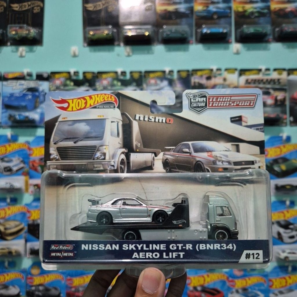 HOT WHEELS TEAM TRANSPORT NISMO NISSAN SKYLINE GT-R R34 AERO LIFT