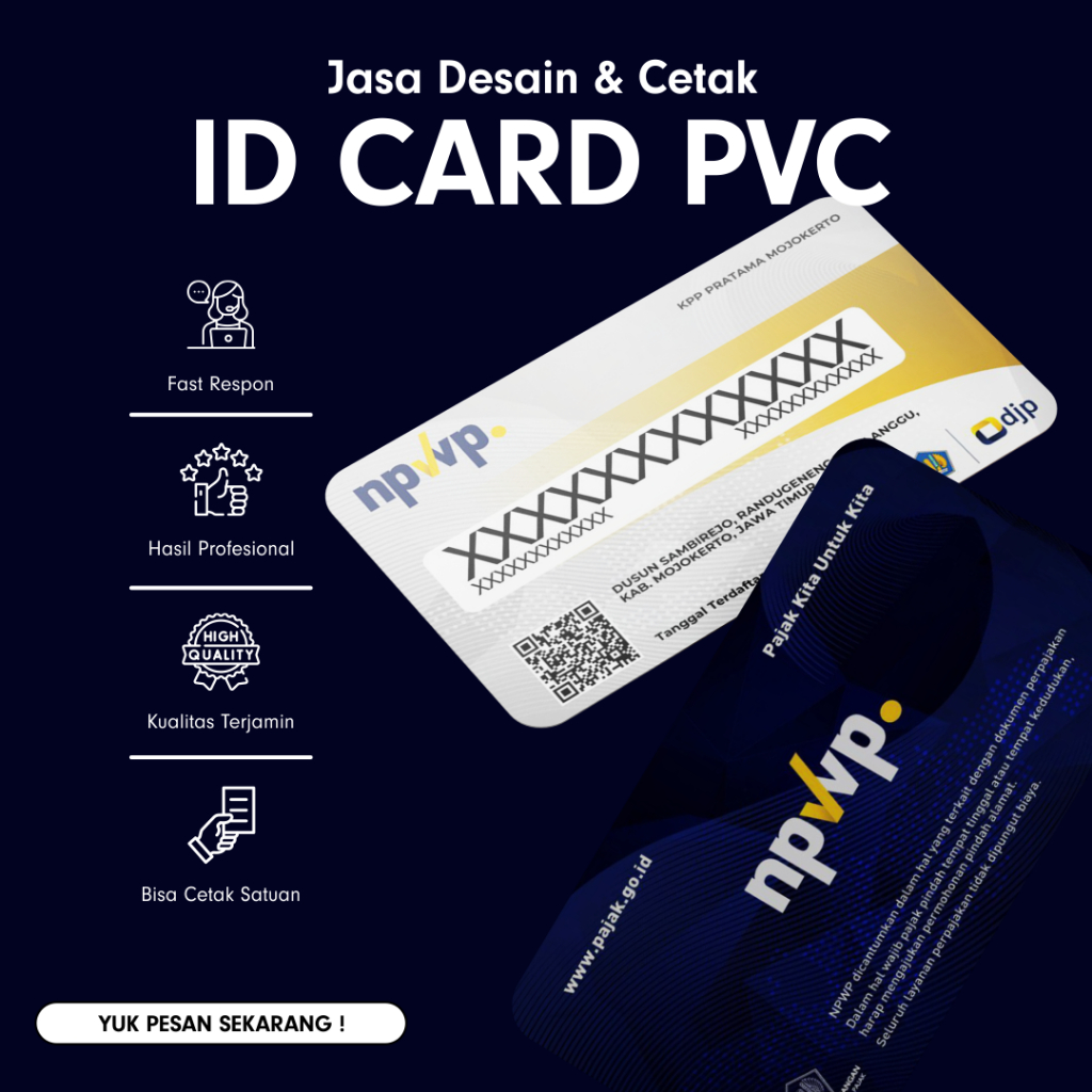 CETAK KARTU NPWP/BPJS/KIS CEPAT INSTANT