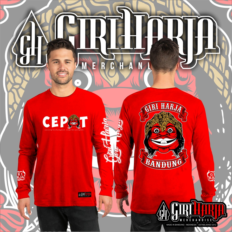 Kaos wayang golek Cepot / kaos wayang golek Giri Harja / Kaos wayang golek sunda / kaos tangan panja