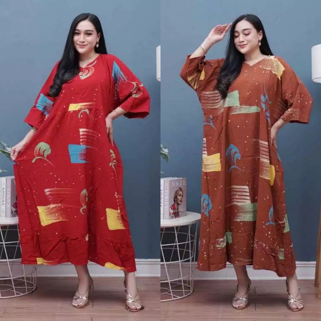 Daster Super Jumbo Ld 140 Kekinian Premium Tebal Lengan Pendek