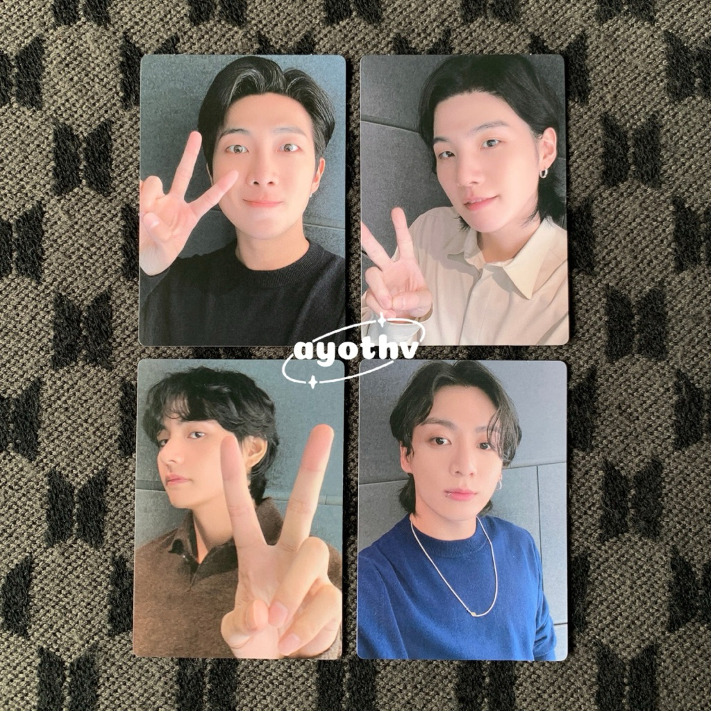 [OFFICIAL] PHOTOCARD PC BTS RM, SUGA / MIN YOONGI, V / KIM TAEHYUNG, JUNGKOOK ARMY MEMBERSHIP GIFT 1