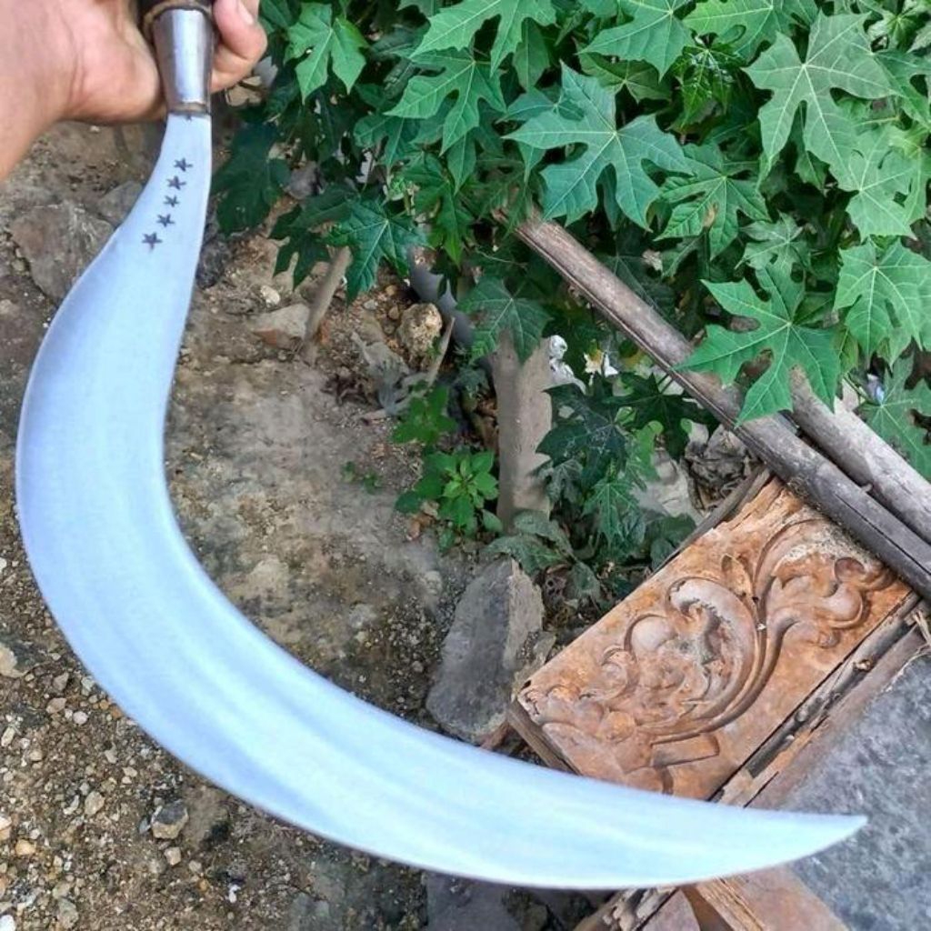 aret baja pisau baja aret rumput bintang lima asli madura