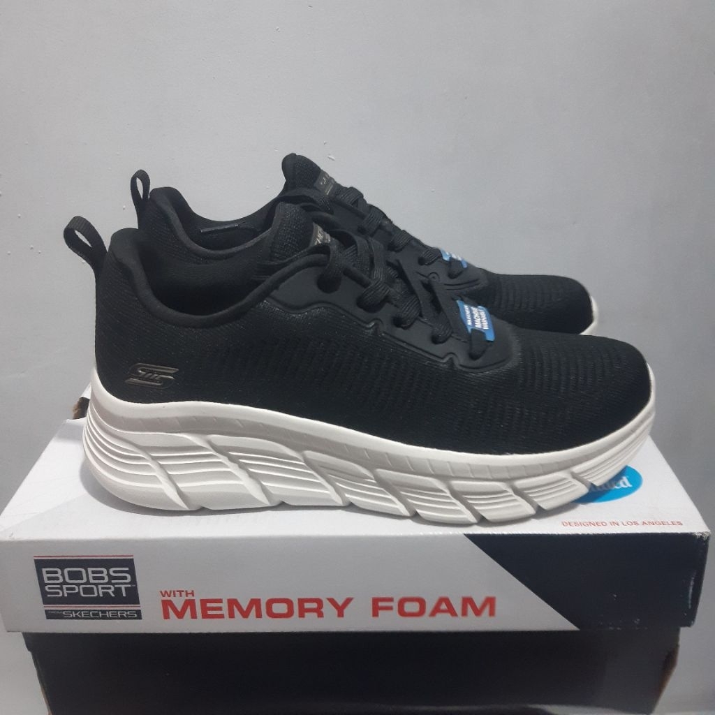 SEPATU WANITA SKECHERS BOBS MEMORY FOAM SPORT