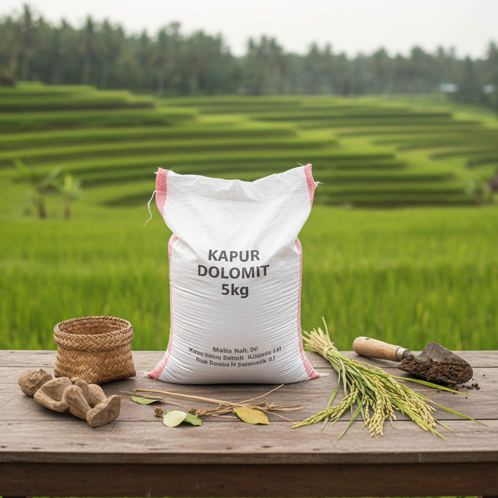 Kapur Dolomit 5kg - Kapur Dolomit Pertanian 1 Karung