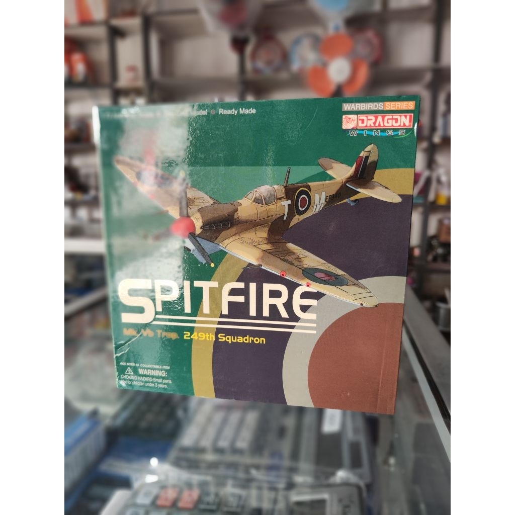 dragon wings warbird series skala 1/72 spitfire mkVb Trop 249th Squadron diecast metal pesawat tempu