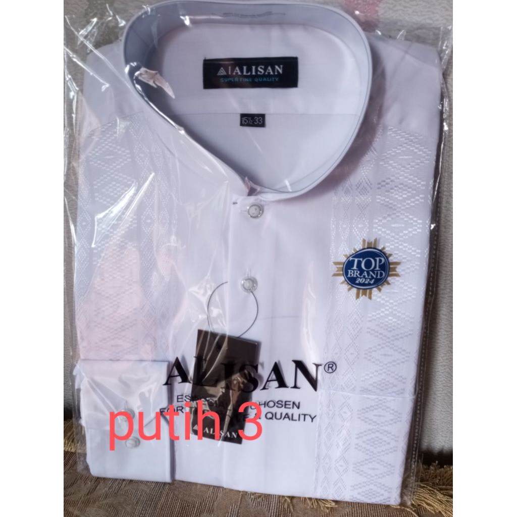 Koko Alisan putih lengan panjang, Koko Alisan putih lengan panjan