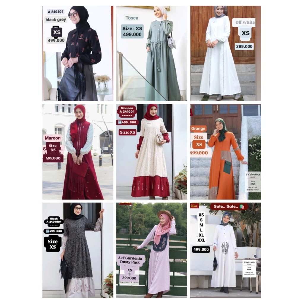 GAMIS DANNIS WANITA UKURAN XS//ORI BY DANNIS COLLECTION