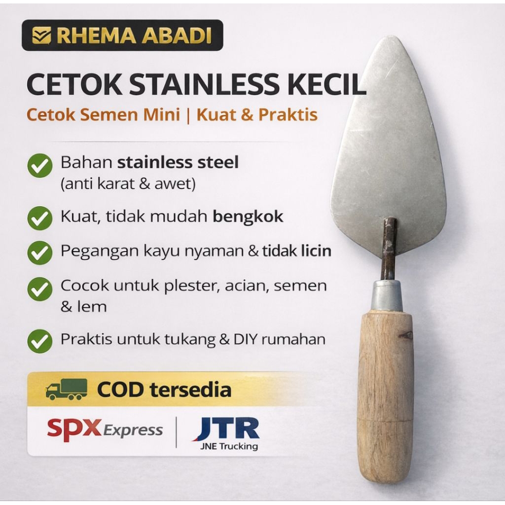 CETOK STAINLESS KECIL – CETOK SEMEN MINI | KUAT & PRAKTIS
