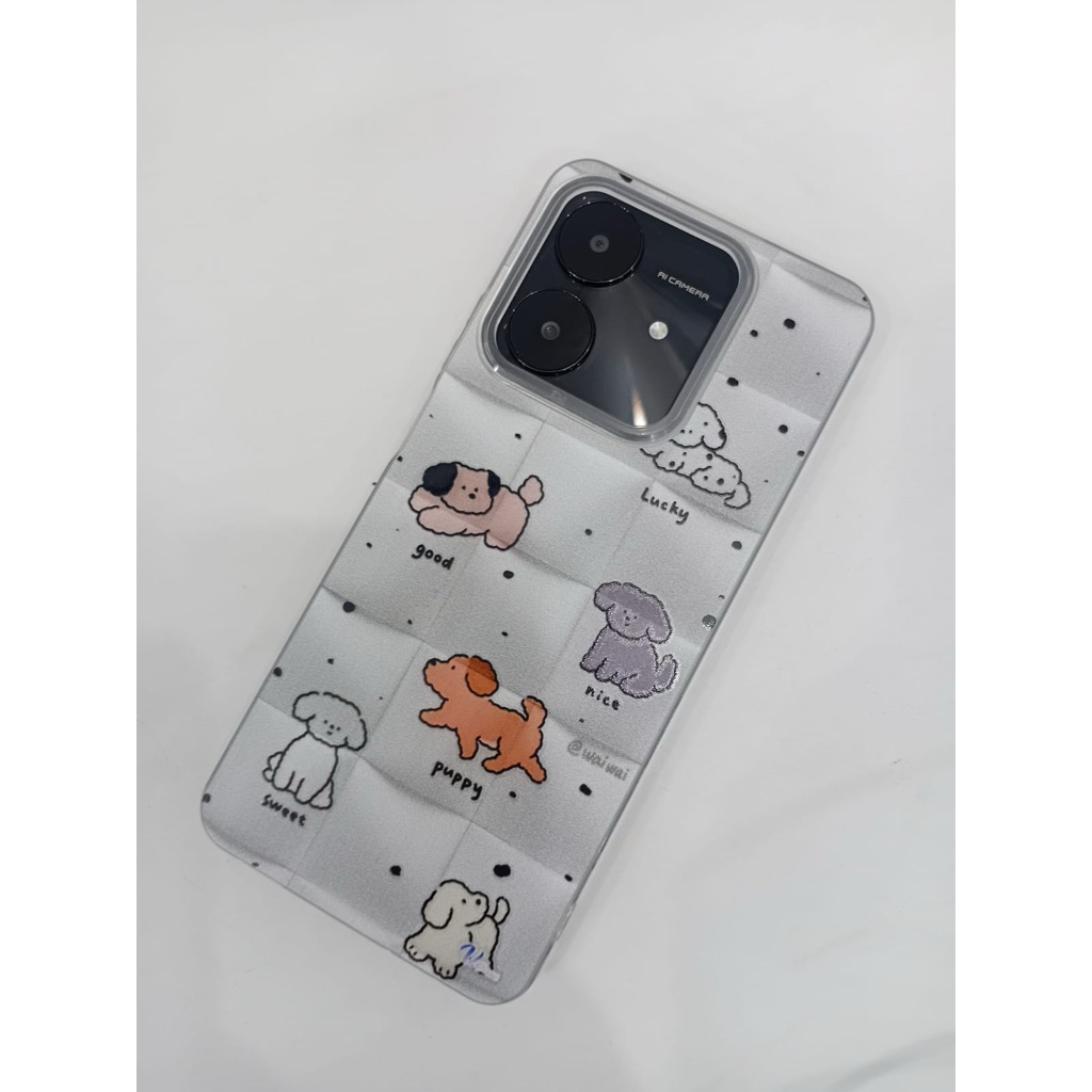 hardcase buble pink cute realmec61/oppoa31/oppoa54/tecno spark go 1/iphone 7