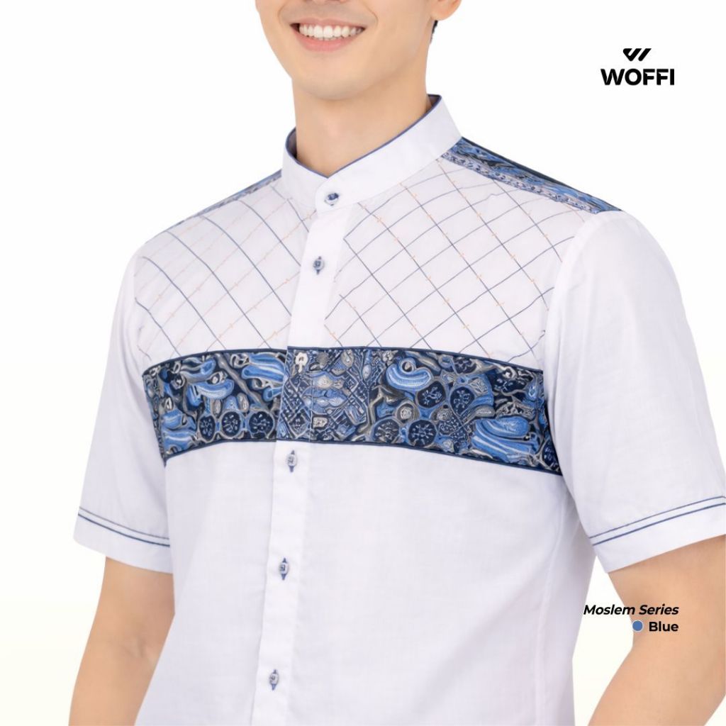 Hot Sale Woffi Man X Al-Arofi Baju Koko Pria - Oasis Cotton Moslem Shirt
