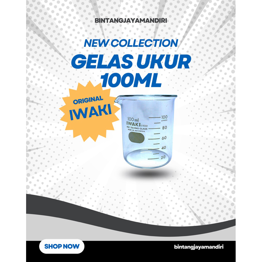 GELAS UKUR IWAKI 100ml