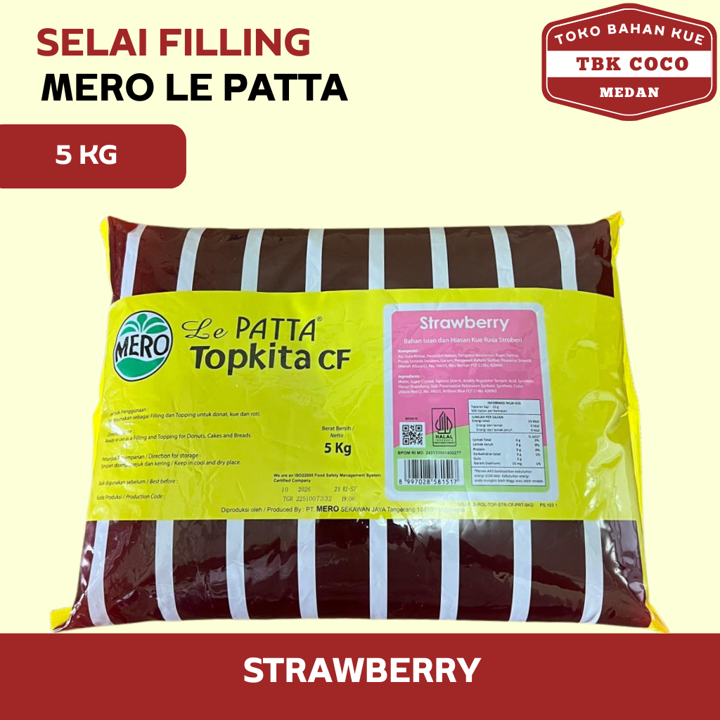 Selai Strawberry Selai Mero Le Patta Filling Strawberry 5kg