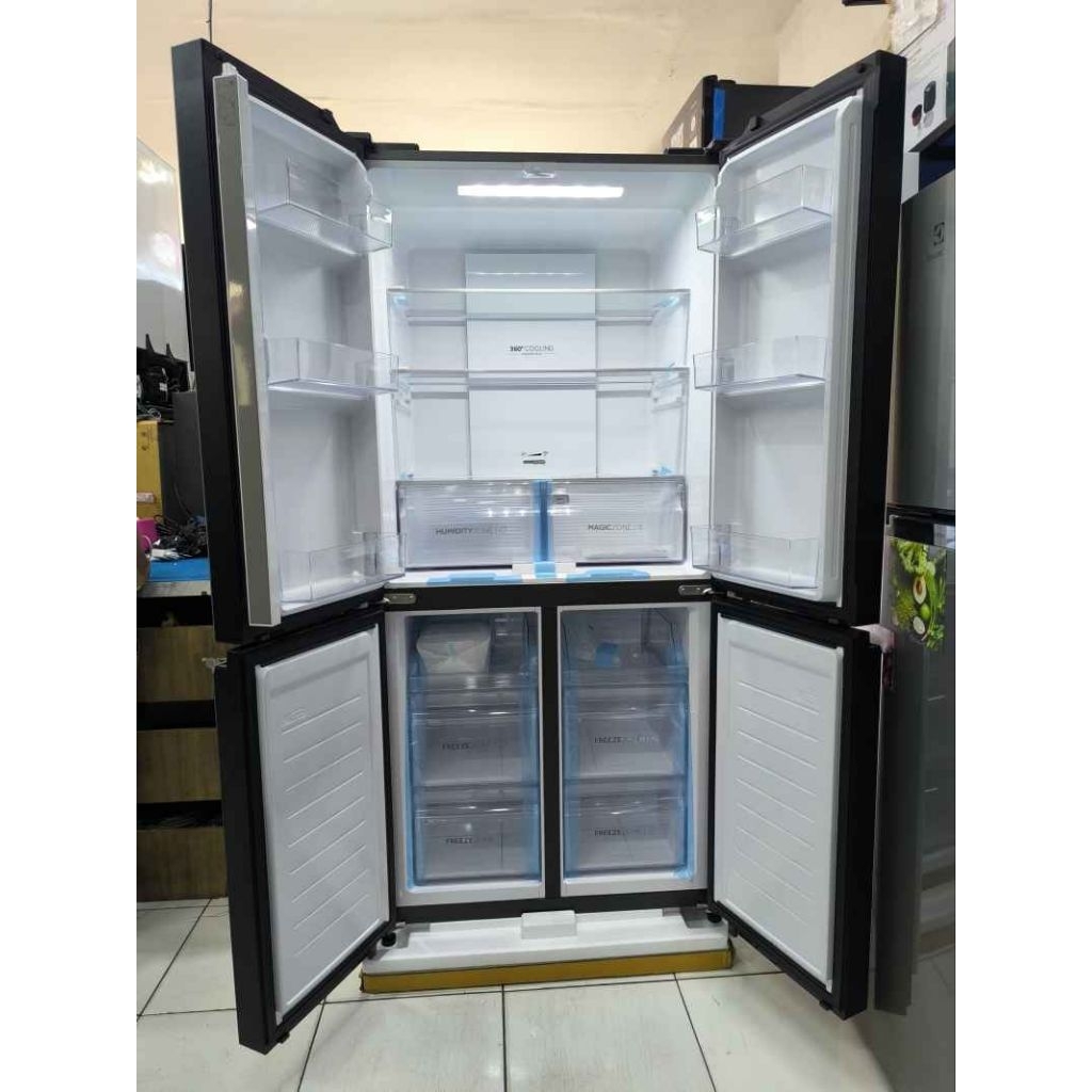 KULKAS 4 PINTU AQUA AQR-TTD546RBG-BK (469LITER)