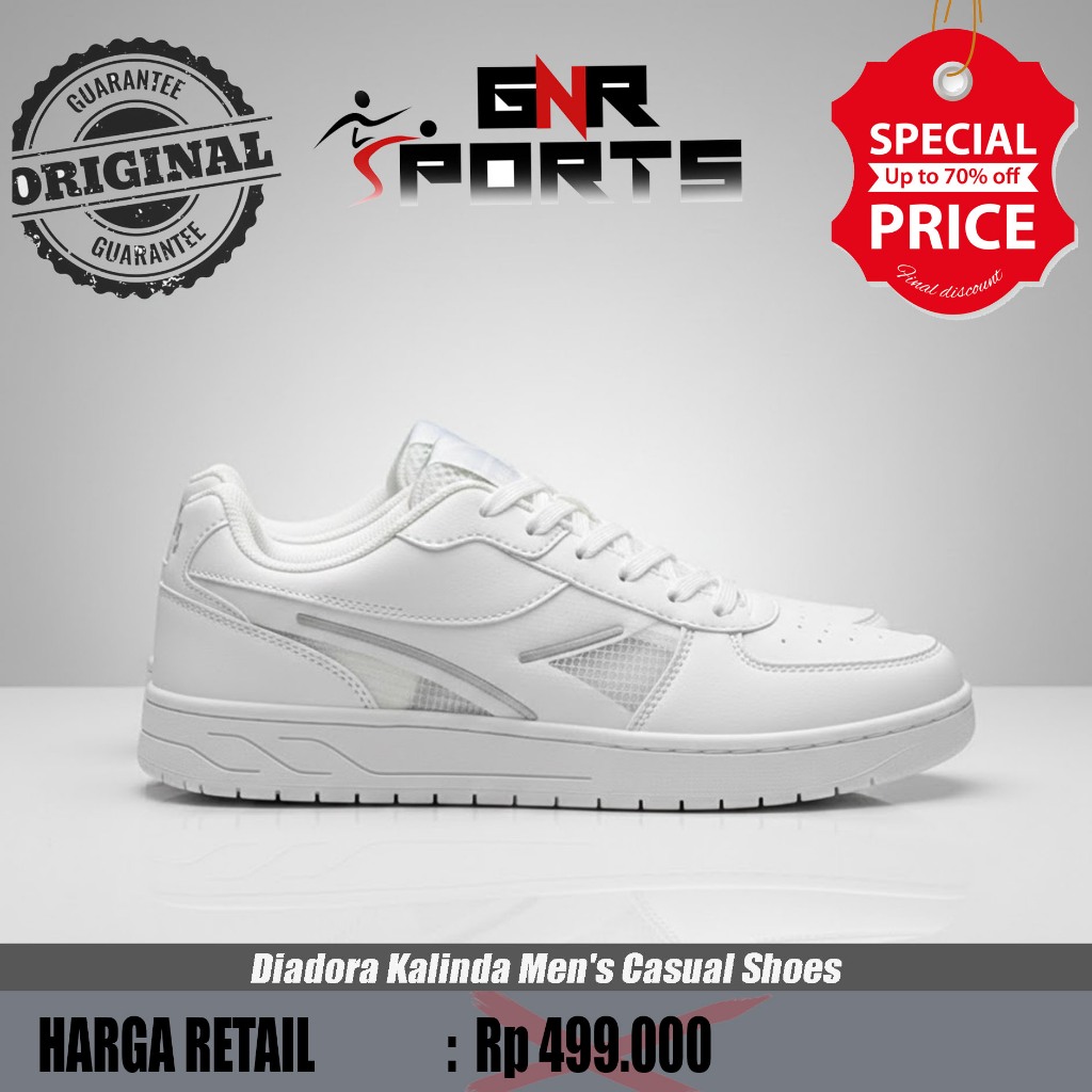 Sepatu Diadora Kalinda Men's Casual Shoes - White Original 100%