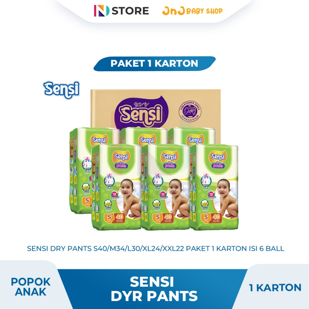 Sensi Dry Pants S40/M34/L30/XL24/XXL22 Paket 1 Karton
