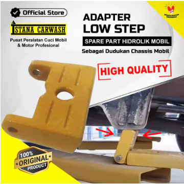 Adapter Low Step Hidrolik X Mobil IKAME Penyangga Sasis Mobil Ceper untuk Lift Hidrolik Single Post 