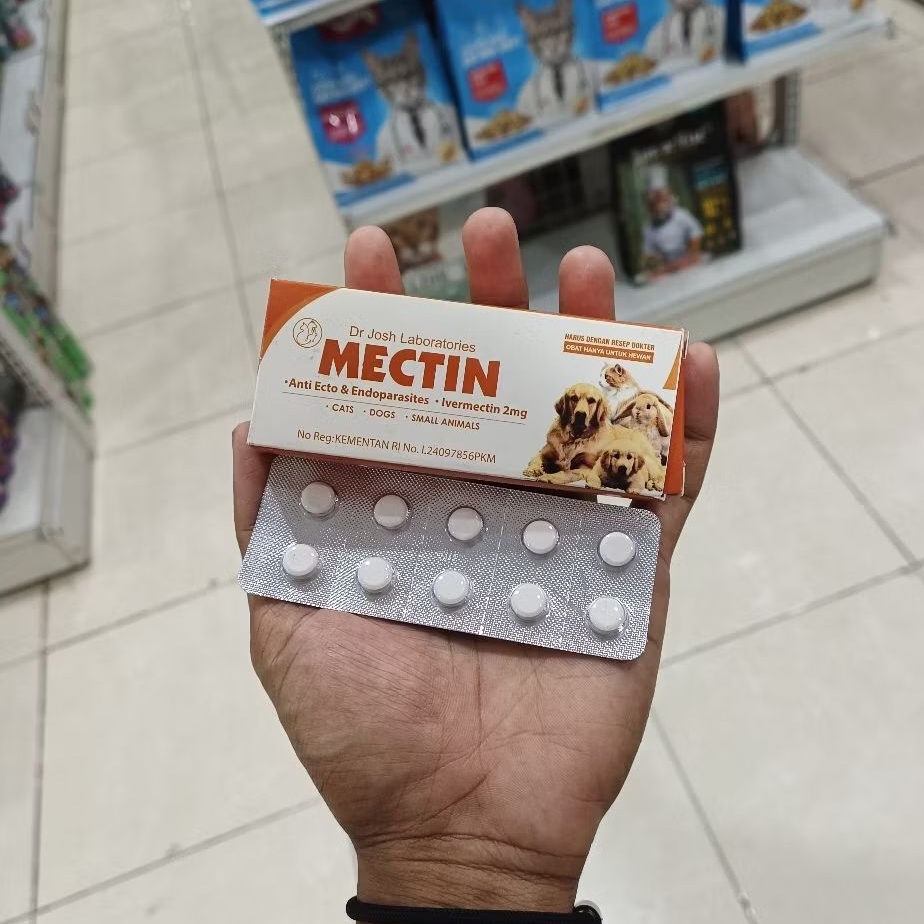 (1 Pcs) Mectin Obat Anti Parasit Cat & Dog - Efektif Untuk Cacing Kucing & Anjing