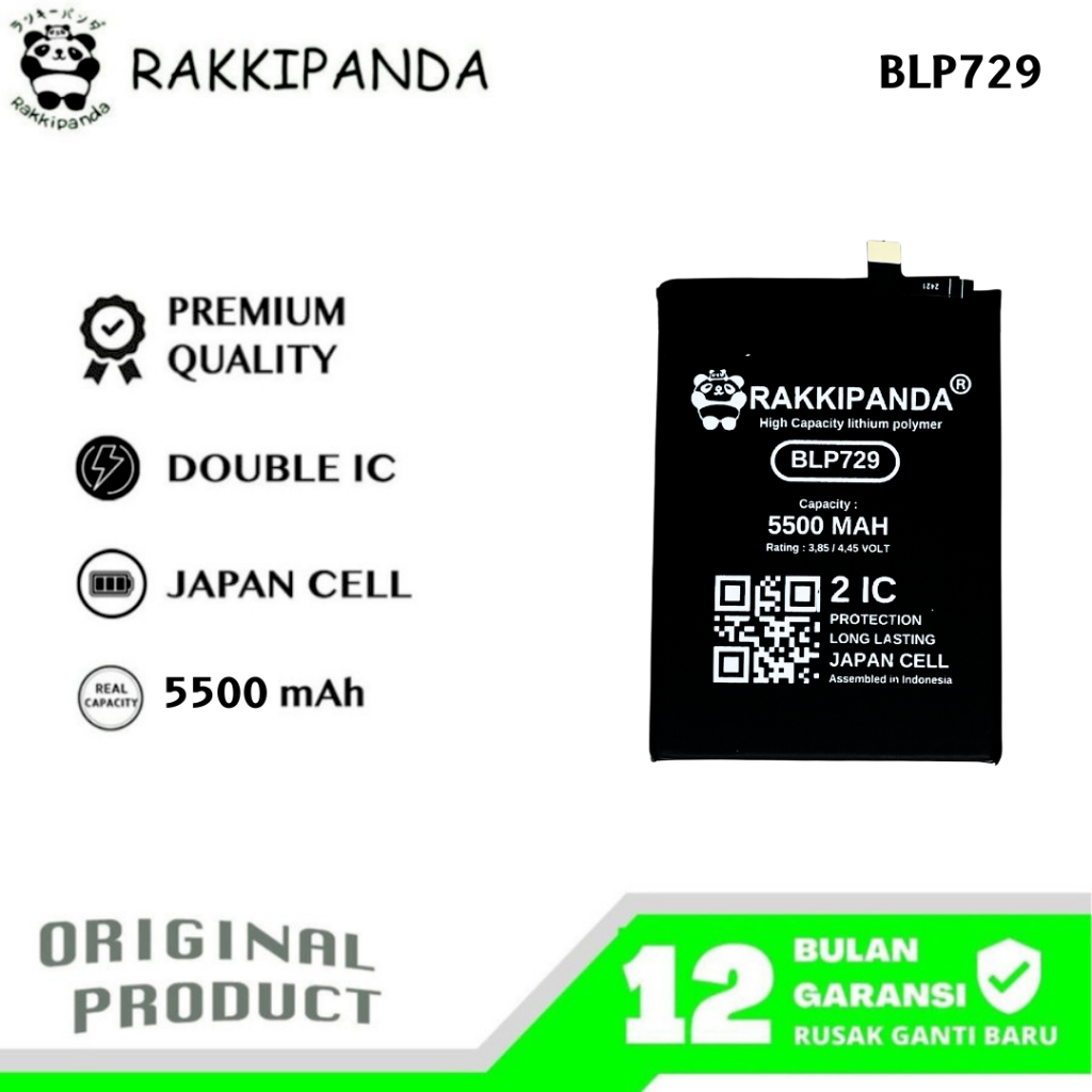RakkiPanda - BLP729 Realme C3/C11/C21/C21Y/C20/5/5S/5I/Narzo 10A/Narzo 50i Batre Batrai Baterai