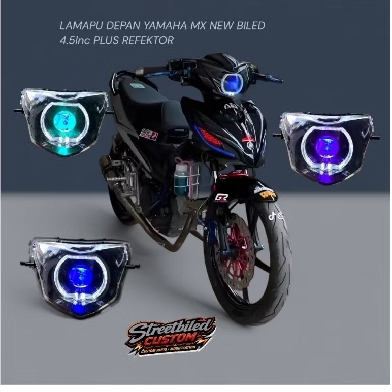 LAMPU DEPAN JUPITER MX NEW BILLED PROJIE 4.5INC PLUS REFEKTOR