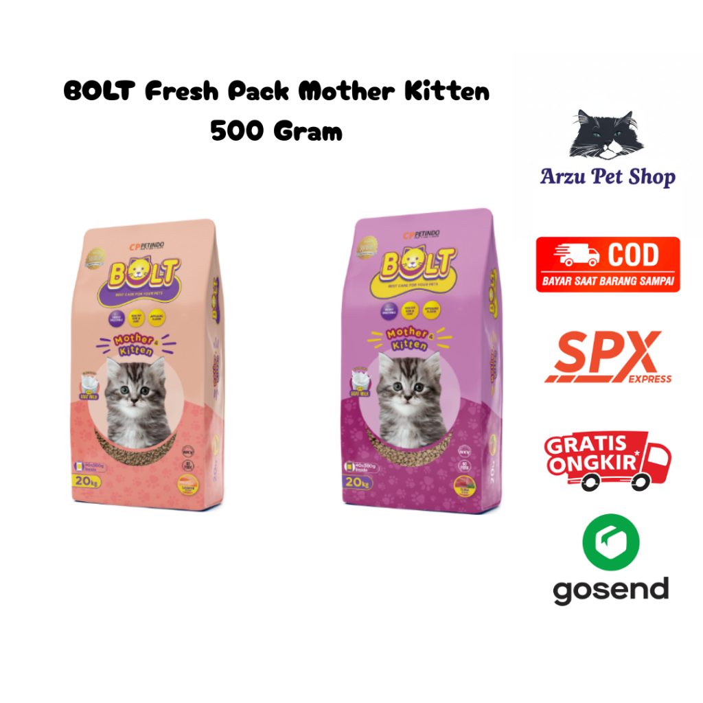 BOLT Mother Kitten Pakan Kucing Hamil Menyusui